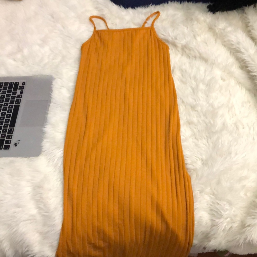 Bershka Mustard Summer Dress